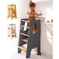 NewKids Stehhilfe Lernturm ab 1 Jahr höhenverstellbar – Montessori Learning Tower