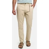 Indicode Chinohose Herren INMelio Herrenhose Dekoratives Rope-Band als stilvoller Hingucker