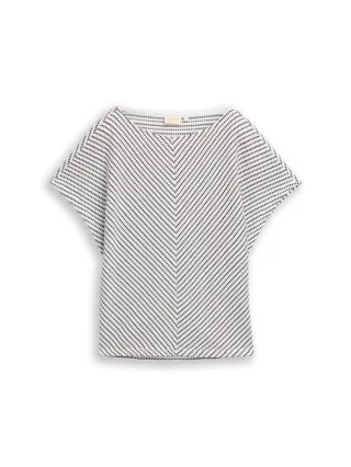 Tom Tailor - Gestreiftes T-Shirt blau - Gr. - S