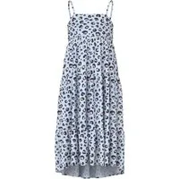 Name It Trägerkleid NKFVINAYA STRAP MAXI DRESS Materialmix, regular fit