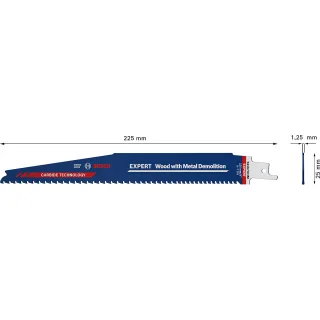 Bosch EXPERT ‘Wood with Metal Demolition’ S 1167 XHM Säbelsägeblatt - 2608900399