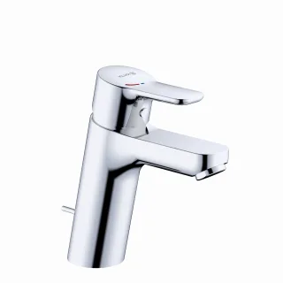 Kludi PURE & EASY Waschtischarmatur 100 EcoPlus, m. Metallablaufg. chrom, 372930565WR4 372930565WR4