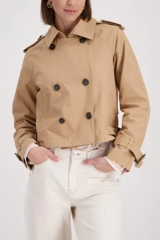 monari - Kurze Trenchjacke biscotti - Gr. - 46