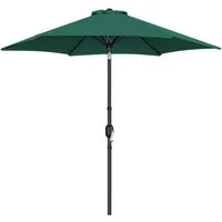 Yaheetech Sonnenschirm Φ 226/269/294 cm, Garten- und Marktschirm mit 6 Metallstreben für Balkon/Terrasse/Garten