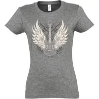 Youth Designz Print-Shirt Flügel Gitarre Damen T-Shirt mit modischem Print