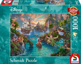 Schmidt Spiele Puzzle 59635 - Thomas Kinkade: Disney-Peter Pan [1.000 Teile]