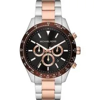 MICHAEL KORS Quarzuhr MK8913 MK8913, Michael Kors MK8913 Uhr Herrenuhr Edelstahl Chrono Datum bicolor