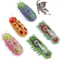 Mrilary Tierkuscheltier 5 Stück Mini Käfer Katzenspielzeug - Elektrisches Interaktives, (5-tlg)
