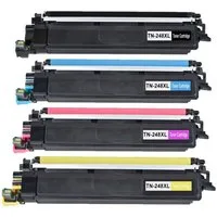 inkpro Tonerkartusche Set kompatibel mit Brother TN-248XL schwarz, cyan, magenta, gelb, (für DCP-L3515, DCP-L3520, DCP-L3527, DCP-L3555, DCP-L3560, HL-L3215, HL-L3220, HL-L3240, HL-L8230, HL-L8240, MFC-L3740, MFC-L3760, MFC-L8340, MFC-L8390, je eine 