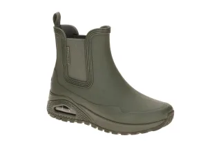 Skechers 177183 OLV Damen Gummistiefel oliv wasserdicht Air Cooled Memory Foam