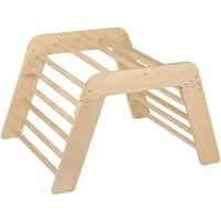 Playtive Klettergerüst Kinder Klettertrapez aus Buchenholz ab 2 Jahren B 80xH 60xT 99 cm