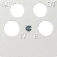 Zentraleinsatz reinweiß glänzend 50x50 Ankaro, Adapter weiß, Retail