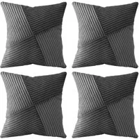 Amilian Kissenhüllen - 4er Set Kissenbezug, Kissenbezüge - Zierkissenbezüge, (4 Stück), 40x40 cm, Kissenhülle für Sofakissen, Dekokissen, Zierkissen, Kissen