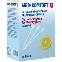 AMPri Handelsgesellschaft mbH Wattestäbchen Med-Comfort Lemon-Sticks Mundpflegestäbchen 250 Stück