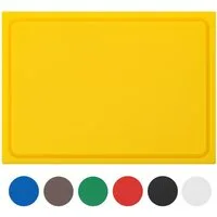 Morleos Schneidebrett Schneidebrett mit Saftrille aus HDPE 500 Kunststoff, Kunststoff, (1-St., Schneidebrett), HDPE500 Kunststoffbrett, mit Saftrille, extra dick