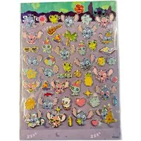 Disney Sticker Lilo&Stitch Bubble Sticker Aufkleber Buch 50 Sticker blau pink, (Set 1-tlg), Angel,Stitch,Schrulle und Freunde Geschenke für Jungen und Mädchen