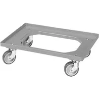 Logiplast Transportroller Transportroller – 4 Lenkrollen, passend für Eurobehälter 600×400 mm