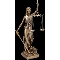 Figuren Shop GmbH Dekofigur Justitia Figur – römische Göttin der Gerechtigkeit Statue 34 cm Deko