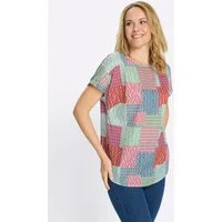 Sieh an! Klassische Bluse Schlupfbluse Kurzarm