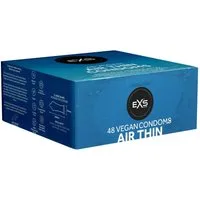 EXS Kondome Air Thin - extradünne Kondome für ein Gefühl wie ohne Kondom Packung mit, 48 St., extrem dünne und gefühlsechte Kondome, nur 0,04mm Wandstärke, ein Hauch von Nichts bei maximalen Schutz
