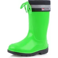 Ladeheid lange Regenschuhe für Mädchen und Jungen LA-972 Gummistiefel Kinder mit Stulpe zum Schnüren