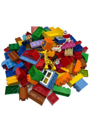 LEGO DUPLO 100x Bunte Bausteine Sondersteine zufällig Gemischte Formen & Größen