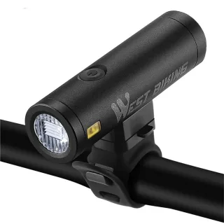 WEST BIKING 500LM 85° Floodlight Bicycle Front Light 5000mAh USB Rechargeable 200m Long-range Cycling Headlight Aluminiu