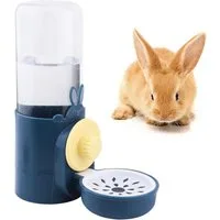 FELIXLEO Futterstation Trinkflasche Kaninchen Automatischer Wasserspender Kleintiere Blau