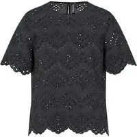 pieces Kurzarmbluse PCVILDE SS TOP WVN NOOS