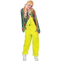 Espa Kostüm 80er-Latzhose neongelb