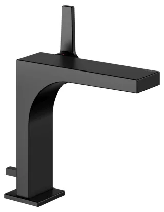 KEUCO Edition 11 Black Selection Einhebel-Waschtischmischer mit Ablaufgarnitur, schwarz matt, 511023 51102370000