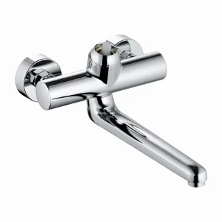 Kludi Wandarmatur-Einhebelmischer DN 15 Provita ohne Hebel, Auslauf 250mm, chrom 335360500