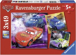 Ravensburger Puzzle 09305 - Auf der Rennstrecke [3x49 Teile]