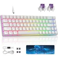Novzep Magnetische Mechanische Tastatur mit Hall-Effekt-Switches,68 Tasten Gaming-Tastatur (RGB-Beleuchtung, Hot-Swap,Abnehmbarem USB-C-Kabel, für Windows & Mac)