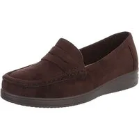 Ital-Design Elegante Loafer für Damen aus hochwertigem Material Slipper (91117417) ultraleichte und komfortable Sohle