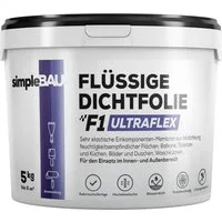 simpleBAU Dichtstoff Flüssigfolie Dichtfolie Ultraflex 5 kg – Wasserdicht & Frostsicher