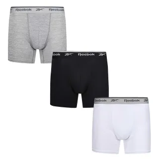 Reebok - "Ainslie" Boxershorts für Herren, Sport (3er-Pack) (Schwarz/Weiß/Grau meliert)