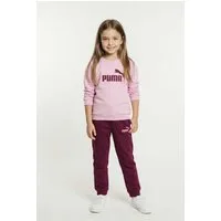 PUMA Trainingsanzug MINICATS ESS CREW SET FL INTEREST INF (2-tlg), zweiteiliges Set, Langarm-Oberteil, mit Logodruck, bedruckte Optik
