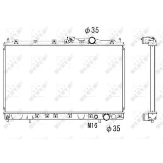 NRF Motork?hler gel?tet Mitsubishi Colt Lancer 58182