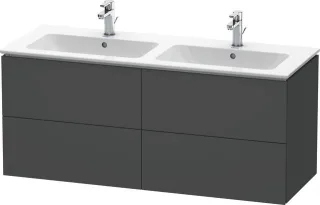 Duravit L-Cube Waschtischunterbau wandhängend Graphit Matt 1290x481x550 mm - LC625904949 LC625904949