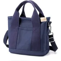 Cachito Handtasche Schultertasche Canvas, Umhängetasche Tote Bag mit Reißverschluss