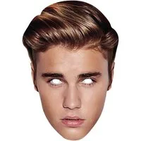 Rubie´s Verkleidungsmaske Justin Bieber Pappmaske, Biebs for the Peeps: fotorealistisch bedruckte Gesichtsmaske des berü