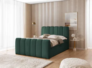 Boxspringbett Schlafzimmerbett DENIS PREMIUM 120x200cm Stoff Catch Me Flasche...