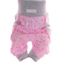 La Bortini Pumphose Baby Hose Erstlingshose Babyhose in Rosa für Neugeborene aus Baumwolle, gemustert, 44 50 56 62 68 74 80 86 92 98 104