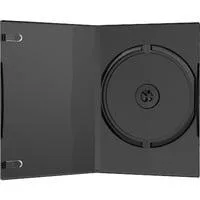DVD Case Single black (50 Stück), Schutzhülle schwarz, Bulk