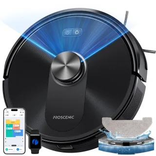 [EU Direct] Proscenic Q10 Vacuum Cleaner Robot, 8000Pa 200min Robot Vacuum Cleaner with Wiping Function, Intelligent Las