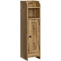 VASAGLE Badkommode Badezimmerschrank Badschrank schmal, stehend, verstellbare Ablagen