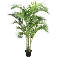Kunstpalme Palmenbaum Palme Arekapalme Künstliche Pflanze Kunstpflanze 190 cm Arekapalme, Decovego, Höhe 190 cm