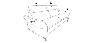 Sofa 3 Sitzer MAINSTADT