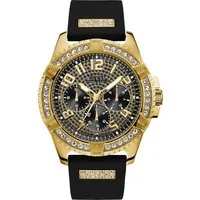 Guess Multifunktionsuhr FRONTIER W1132G1, Armbanduhr, Quarzuhr, Herrenuhr, analog, Silikonarmband